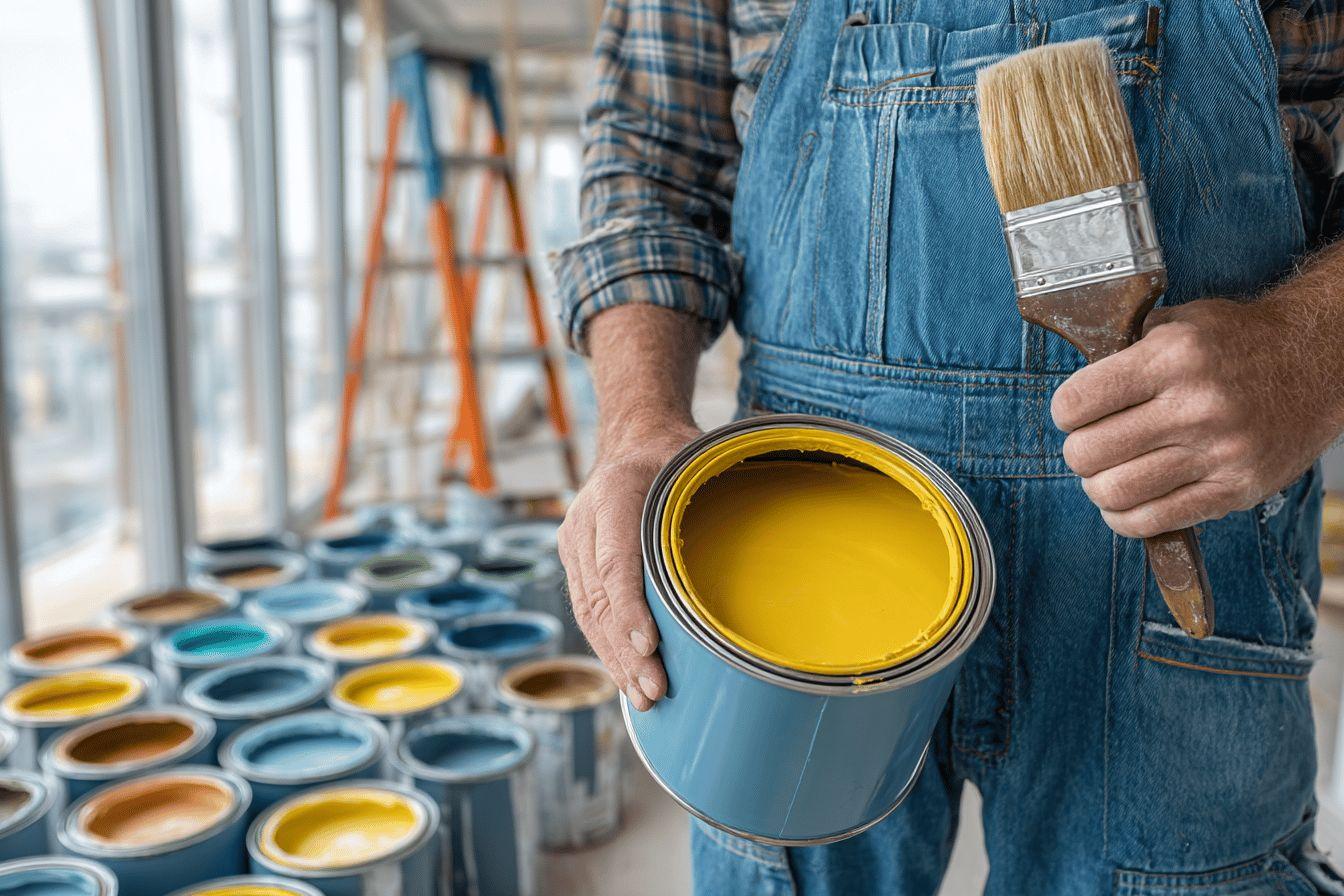 Code APE 4334Z pour peintre en bâtiment : travaux de peinture et vitrerie