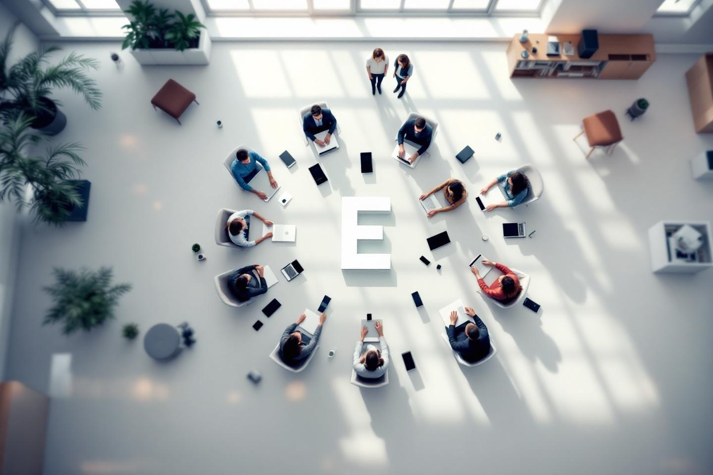 Quelles sont les entreprises dont le nom commence par la lettre E ?